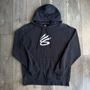Under Armour Stephen Curry Hoodie Black SC Splash 3s Logo Fleece Pullover Mens M
